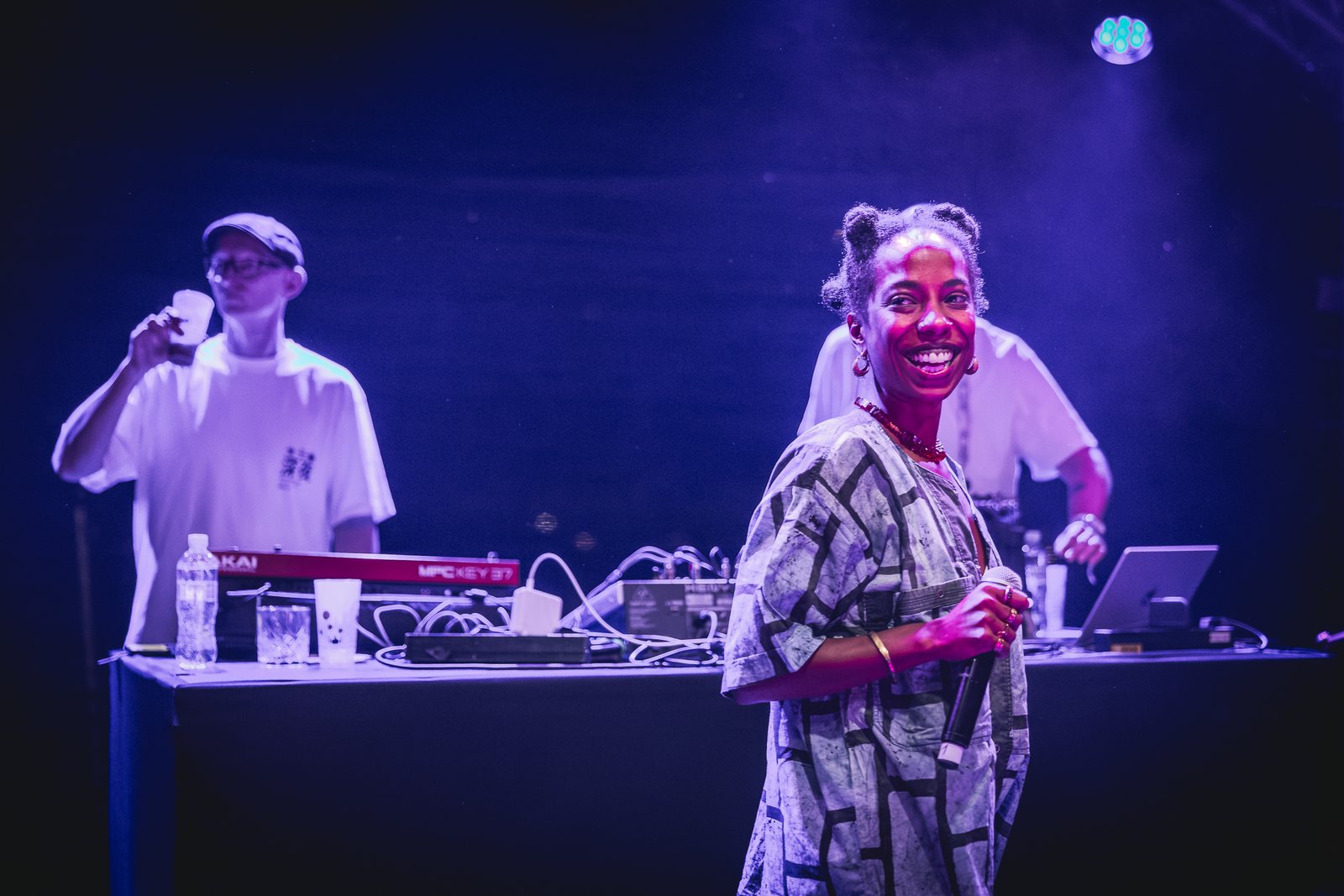 Melanie Malike smiling on stage &mdash; SHIP Festival 2026, photo by Filip Kova&ccaron;evi&cacute;